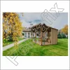 Элементы для беседки с односкатной крышей. уклон 10 градусов