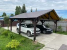 Навес 6х6 из бруса 150х150
